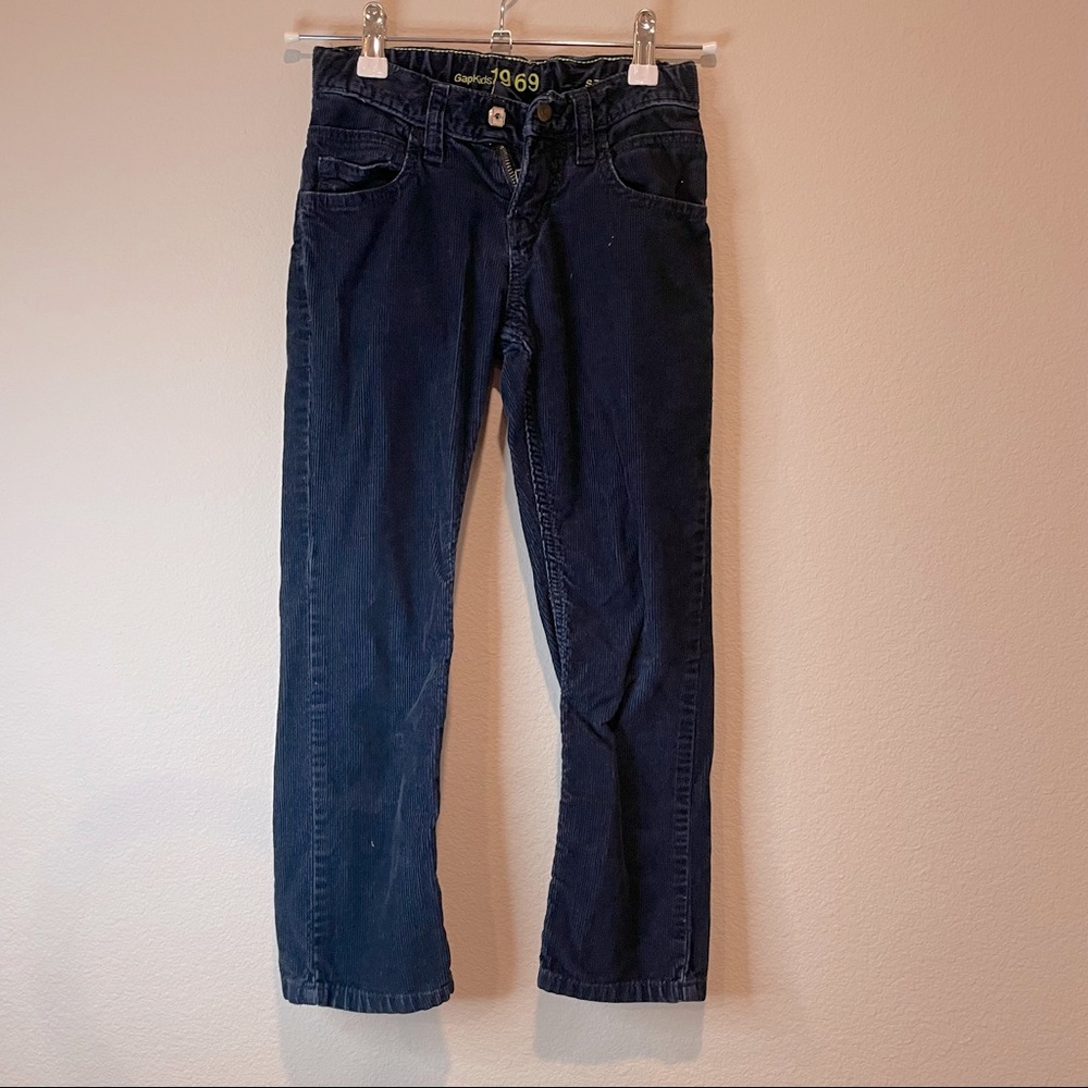 Gap Kids 1969 Straight Fit Navy Corduroy Pants